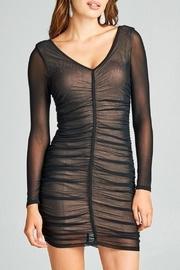  Mesh Ruched Dress