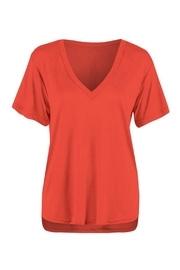  V Neck Red Shirt