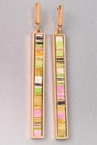  Striped Bar Earrings