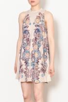  Blue Pepper Taupe Floral Dress