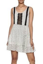  Crochet Print Dress