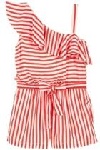  Red Striped Playsuit