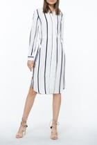  Ivory Stripe Dress