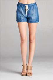  Denim Cuffed Shorts