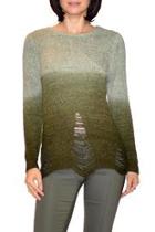  Dip-dyed Olive Sweater