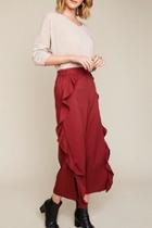  Deep Red Trousers