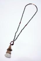 Tassel Semiprecious Necklace