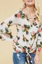  Pineapple Woven Top