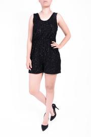  Black Shiny Rompers
