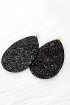 Black Glitter Earrings