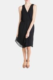  Black Chiffon Wrap Dress
