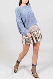  Light Blue Chenille Pullover