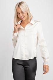  Button-down Satin Blouse