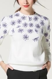  Purple Flowers Sweater