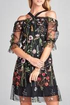  Sheer Floral Laced Dress