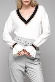  Colorblock Detail Sweater
