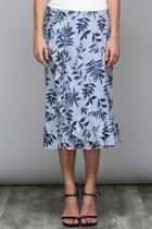  Stripe Floral Skirt