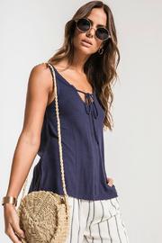  Micro Rib Tie Front Tank