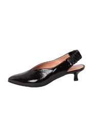  Black Patent-leather Slingbacks
