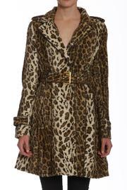  Faux-fur Leopard Trench