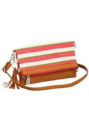  Striped Convertible Bag