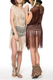  Fringe Cream Top