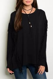  Black Fringe Shirt