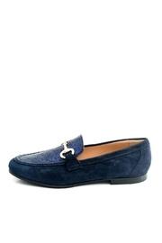 Navy Leather Loafer