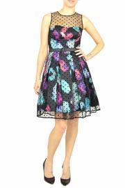  Mesh Overlay Dress