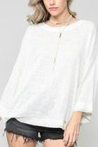  Ivory Ribbon Knit-top