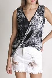  Tie-dye Surplice Top