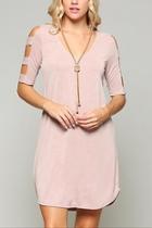  Banded Sleeve Dress