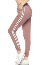  Mauve Stripe Jogger