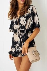  Floral Short-0sleeve Playsuit