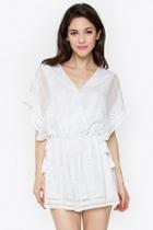  White Chiffon Romper