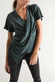  Sandra Drape Surplice Top