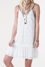  Lace Overlay Tunic