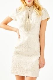  Adrena High-collar Shift-dress