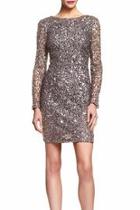  Sleeved Sequin Dress