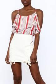  Stripe Print Sleeveless Top