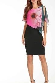  Black Floral Bodycon Dress