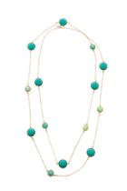  Green Marble Long Necklace