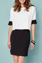  Black White Knit Dress
