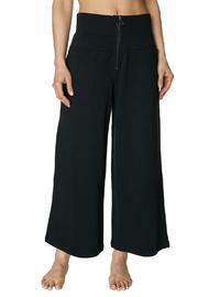  Zip Front Hi Waisted Crop Sweatpant
