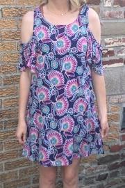  Purple Printed Dress