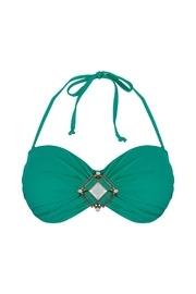  Green Bandeau Bikini Top