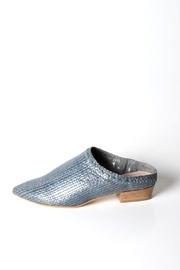  Woven-leather Mid-heel Grey