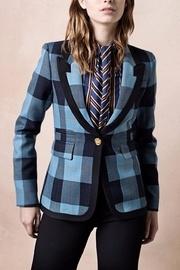  Striped Peaked Blazer
