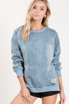  Vintage Looking Denim Pull Over Top