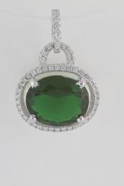  Simulated Emerald Pendant